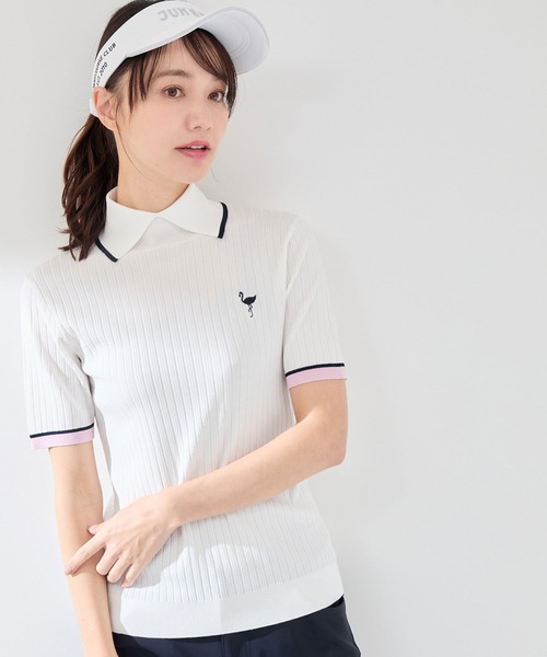 JUN&ROPE レディース ニット JUN&ROPE' JUN＆ROPE レディース 長袖 ニット ミニケーブル柄