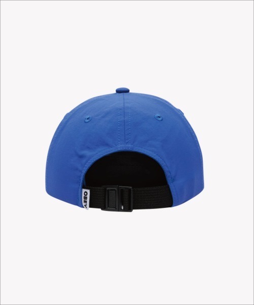 OBEY(オベイ)の「OBEY SCRIPT NYLON 6 PANEL / オベイ(キャップ・メンズ・ブラック/ブルー・O/S)」の4枚目の写真