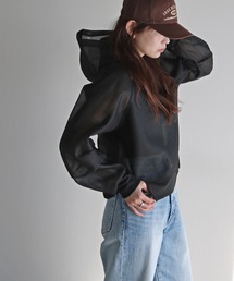ダンボールシアールーズシルエットパーカー