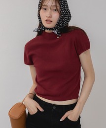 MAISON CARRÉE半袖ニット レッド MAISON CARRÉE半袖ニット レッド