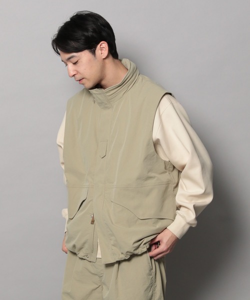 BAYFLOW(ベイフロー)の「【BUDDIES Dept.】ソフトヴィンテージベスト(ベスト・メンズ・ベージュ/ネイビー・LARGE/MEDIUM)」の6枚目の写真