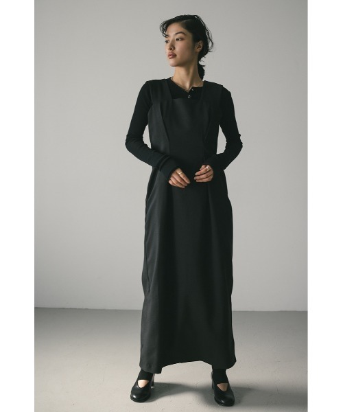 STYLEMIXER(スタイルミキサー)の「ワイドストラップワンピース(ワンピース・レディース・ライトブラウン/アイボリー/ブラック・SMALL/MEDIUM)」の20枚目の写真