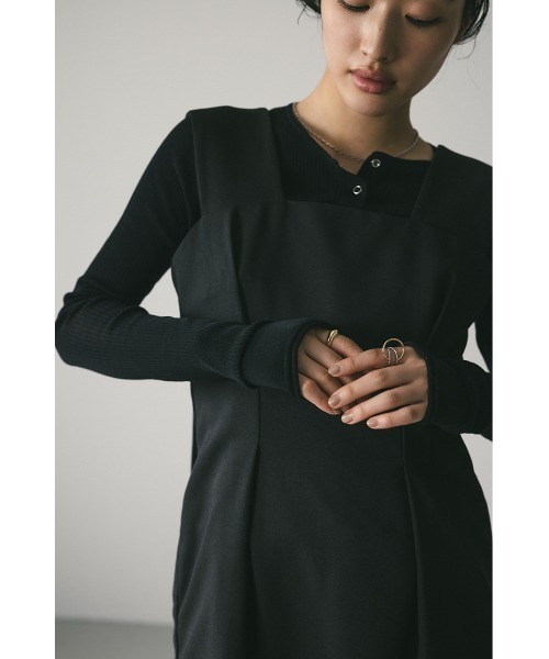 STYLEMIXER(スタイルミキサー)の「ワイドストラップワンピース(ワンピース・レディース・ライトブラウン/アイボリー/ブラック・SMALL/MEDIUM)」の22枚目の写真