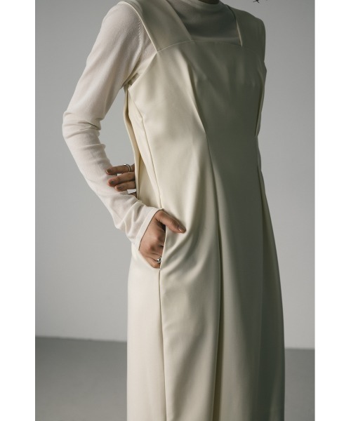 STYLEMIXER(スタイルミキサー)の「ワイドストラップワンピース(ワンピース・レディース・ライトブラウン/アイボリー/ブラック・SMALL/MEDIUM)」の14枚目の写真