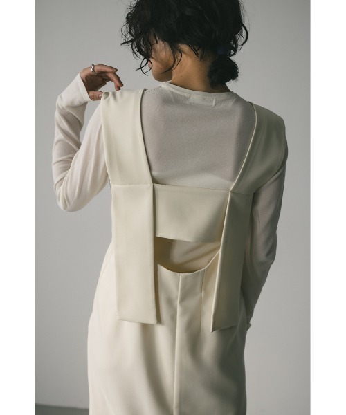 STYLEMIXER(スタイルミキサー)の「ワイドストラップワンピース(ワンピース・レディース・ライトブラウン/アイボリー/ブラック・SMALL/MEDIUM)」の16枚目の写真