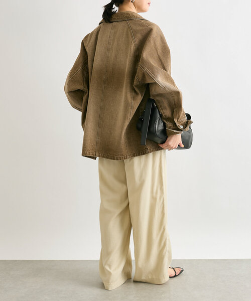 RIVE DROITE(リヴドロワ)の「【MONN.:.(モン)】ルーズカバーオール(デニムジャケット・レディース・ブルー/グレー/ブラウン・FREE)」の15枚目の写真