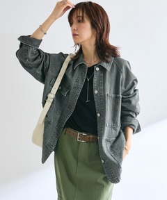 セール】TWEEDY MESH ショートスリーブジャケット（ノーカラー