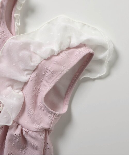 apres les cours（アプレレクール）の「【UVカット/ジュニア対応】バックリボンレースワンピース水着（水着・キッズ・サックスブルー/ピンク・80/90/100/110/120/130/140）」の14枚目の写真