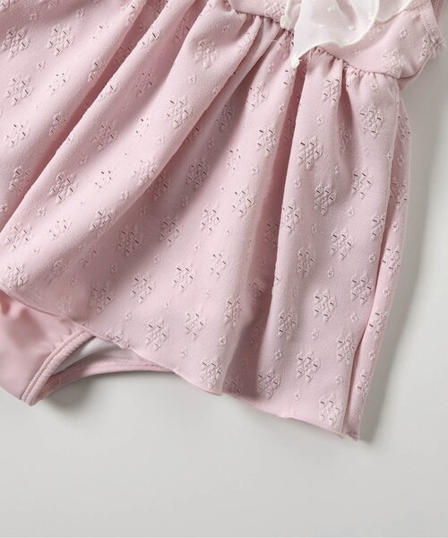 apres les cours（アプレレクール）の「【UVカット/ジュニア対応】バックリボンレースワンピース水着（水着・キッズ・サックスブルー/ピンク・80/90/100/110/120/130/140）」の15枚目の写真