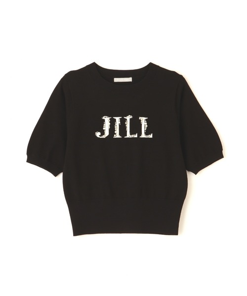 JILL by JILL STUART(ジルバイジルスチュアート)の「◇半袖ロゴジャカードビジューニット(ニット/セーター・レディース・ブルー/ブラック/ホワイト系その他/ピンク・FREE)」の14枚目の写真