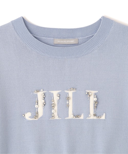 JILL by JILL STUART(ジルバイジルスチュアート)の「◇半袖ロゴジャカードビジューニット(ニット/セーター・レディース・ブルー/ブラック/ホワイト系その他/ピンク・FREE)」の22枚目の写真