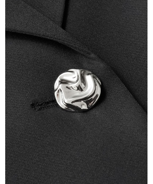 MEISM（ミズム）の「[2025SS COLLECTION][MEISM by Re:EDIT][オケージョン セレモニー]ツイルウエスト切り替えバルーンテーラードベスト（ダウンベスト・レディース・ホワイト/ブラック・MEDIUM/LARGE）」の22枚目の写真