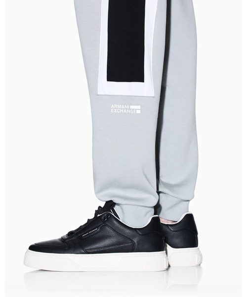 ARMANI EXCHANGE（アルマーニエクスチェンジ）の「【A|X アルマーニ エクスチェンジ】カラーブロック スウェットジョガーパンツ（スウェットパンツ・メンズ・ライトグレー・LARGE/MEDIUM/SMALL/X-LARGE/X-SMALL）」の5枚目の写真