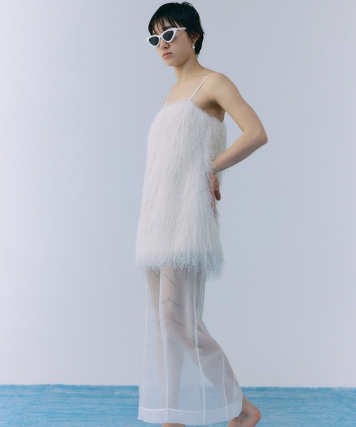 セール】FRINGE BOXY CAMIDRESS/フリンジボクシーキャミドレス