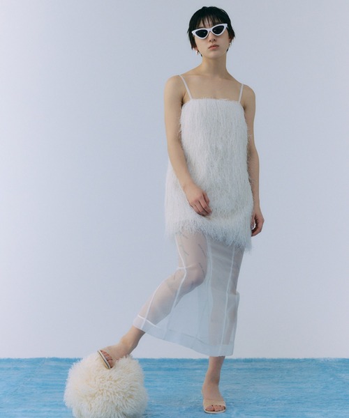 セール】FRINGE BOXY CAMIDRESS/フリンジボクシーキャミドレス