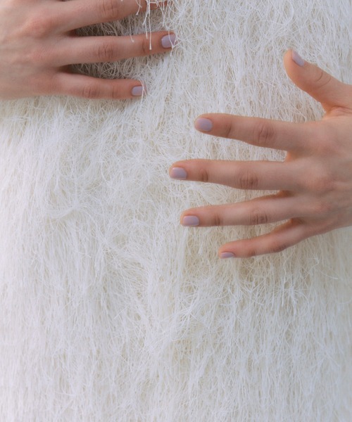 JOSE MOON(ジョゼムーン)の「FRINGE BOXY CAMIDRESS/フリンジボクシーキャミドレス(ワンピース・レディース・ホワイト/ピンク/ブラック・FREE)」の12枚目の写真