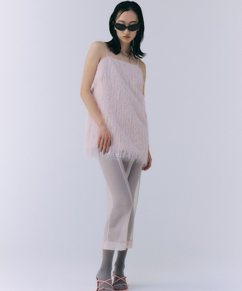セール】FRINGE BOXY CAMIDRESS/フリンジボクシーキャミドレス