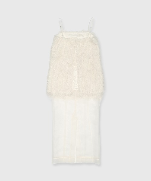 FRINGE BOXY CAMIDRESS/フリンジボクシーキャミドレス セール】FRINGE BOXY CAMIDRESS/フリンジボクシーキャミドレス