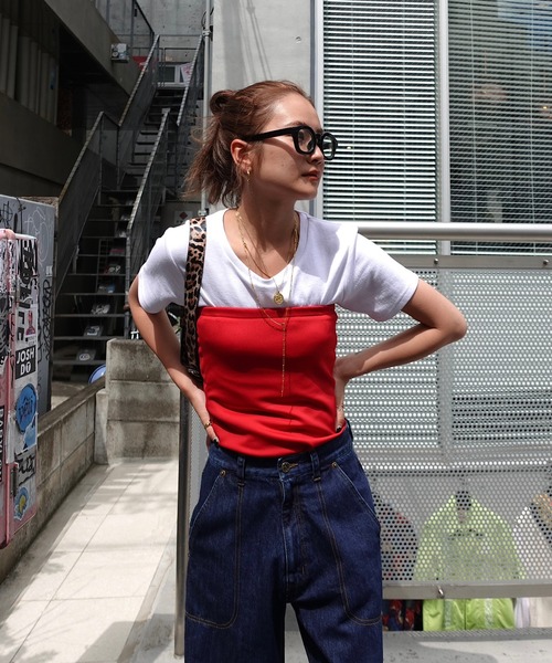 TEEN BOOP(ティーンブープ)の「I LOVE ロゴTee(Tシャツ/カットソー・レディース・ブラック/オフホワイト・FREE)」の9枚目の写真