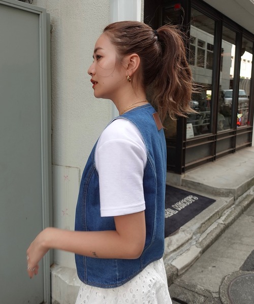 TEEN BOOP(ティーンブープ)の「I LOVE ロゴTee(Tシャツ/カットソー・レディース・ブラック/オフホワイト・FREE)」の11枚目の写真