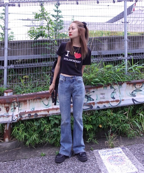 TEEN BOOP(ティーンブープ)の「I LOVE ロゴTee(Tシャツ/カットソー・レディース・ブラック/オフホワイト・FREE)」の15枚目の写真