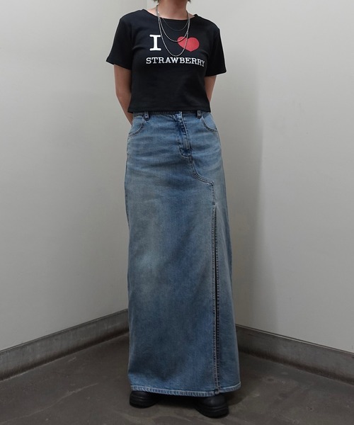 TEEN BOOP(ティーンブープ)の「I LOVE ロゴTee(Tシャツ/カットソー・レディース・ブラック/オフホワイト・FREE)」の18枚目の写真