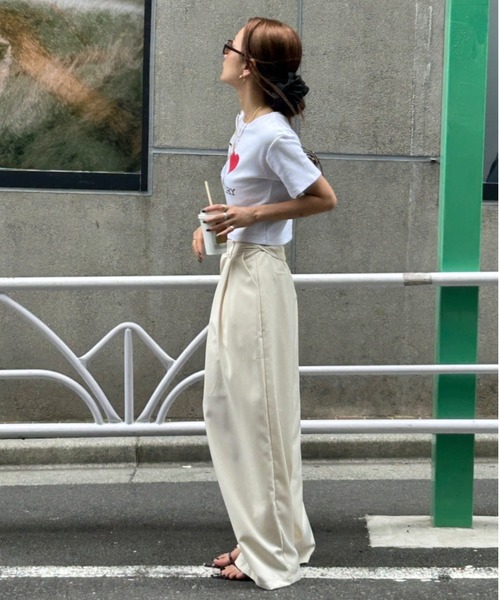 TEEN BOOP(ティーンブープ)の「I LOVE ロゴTee(Tシャツ/カットソー・レディース・ブラック/オフホワイト・FREE)」の3枚目の写真