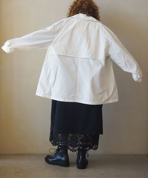 JOURNAL STANDARD LUXE（ジャーナルスタンダード　ラックス）の「【HTS】 COTTON BALMACAAN SHORT COAT（その他アウター・レディース・ホワイト・44）」の21枚目の写真