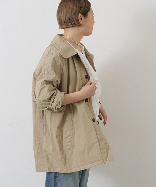 JOURNAL STANDARD LUXE（ジャーナルスタンダード　ラックス）の「【HTS】 COTTON BALMACAAN SHORT COAT（その他アウター・レディース・ホワイト・44）」の16枚目の写真