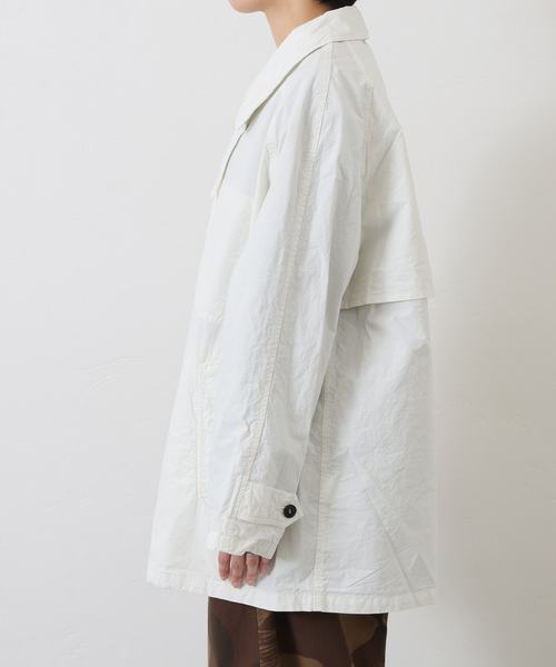 JOURNAL STANDARD LUXE（ジャーナルスタンダード　ラックス）の「【HTS】 COTTON BALMACAAN SHORT COAT（その他アウター・レディース・ホワイト・44）」の12枚目の写真
