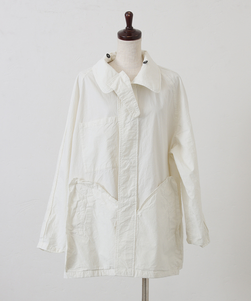 JOURNAL STANDARD LUXE（ジャーナルスタンダード　ラックス）の「【HTS】 COTTON BALMACAAN SHORT COAT（その他アウター・レディース・ホワイト・44）」の3枚目の写真