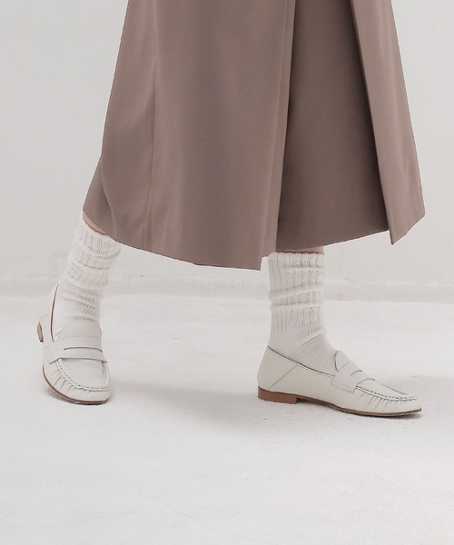 FABIO RUSCONI（ファビオルスコーニ）の「FABIO RUSCONI / ELLEFFE moccasin loafers(モカシンローファー 2637)（ローファー・レディース・ホワイト・37/36）」の9枚目の写真
