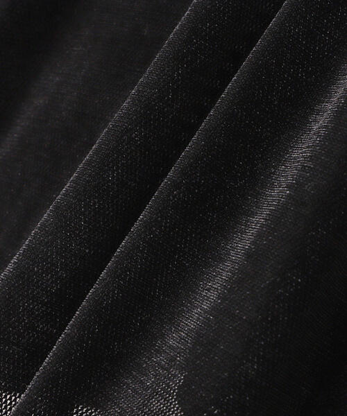 DANKE SCHON（ダンケシェーン）の「DankeSchon/ダンケシェーン/MESH VELOR CARDIGAN（カーディガン/ボレロ・メンズ・ブラック/グレー・F）」の11枚目の写真