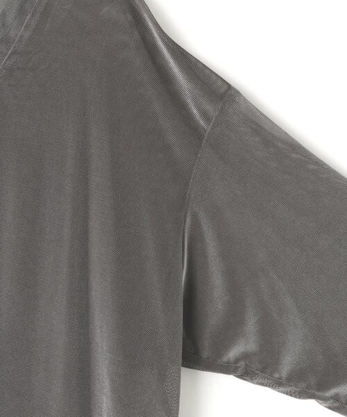 DANKE SCHON（ダンケシェーン）の「DankeSchon/ダンケシェーン/MESH VELOR CARDIGAN（カーディガン/ボレロ・メンズ・ブラック/グレー・F）」の19枚目の写真