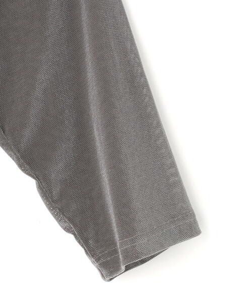 DANKE SCHON（ダンケシェーン）の「DankeSchon/ダンケシェーン/MESH VELOR CARDIGAN（カーディガン/ボレロ・メンズ・ブラック/グレー・F）」の20枚目の写真