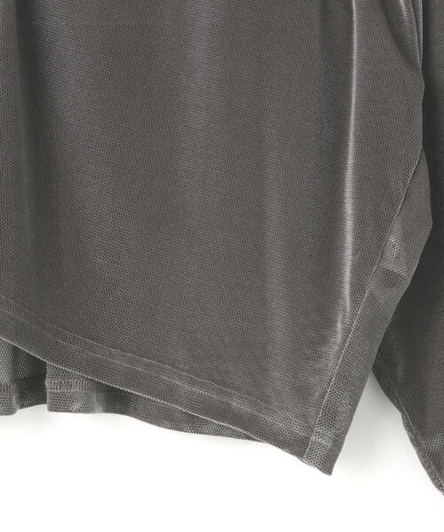 DANKE SCHON（ダンケシェーン）の「DankeSchon/ダンケシェーン/MESH VELOR CARDIGAN（カーディガン/ボレロ・メンズ・ブラック/グレー・F）」の21枚目の写真