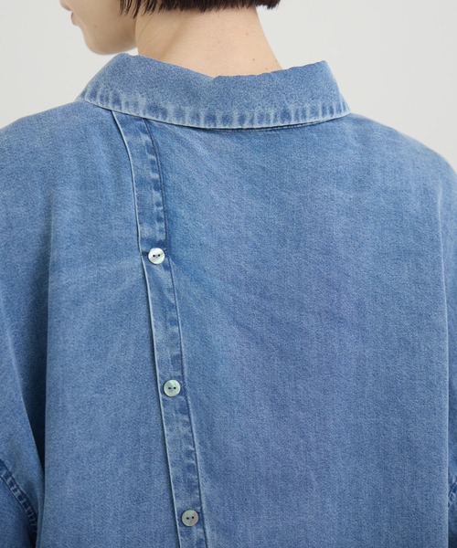 Paradise Picnic（パラダイスピクニック）の「ROSIEE テンセルデニムシャツ（シャツ/ブラウス・レディース・ブルー/ブラック・FREE）」の20枚目の写真