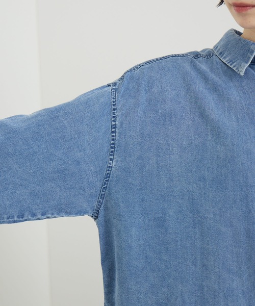Paradise Picnic（パラダイスピクニック）の「ROSIEE テンセルデニムシャツ（シャツ/ブラウス・レディース・ブルー/ブラック・FREE）」の15枚目の写真