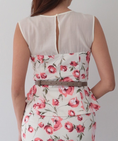 AMBIENT（アンビエント）の「シアードッキングフレアトップス（シャツ/ブラウス・レディース・ブルー/コーラル・S/M）」の8枚目の写真