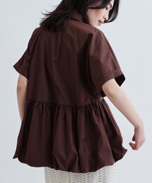 GALLEST | バルーンペプラムハーフ袖ブラウス(シャツ/ブラウス)