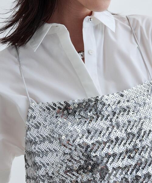 GALLEST（ギャレスト）の「バルーンペプラムハーフ袖ブラウス（シャツ/ブラウス・レディース・ブラウン系/ブラック/オレンジ系/ホワイト・38）」の10枚目の写真