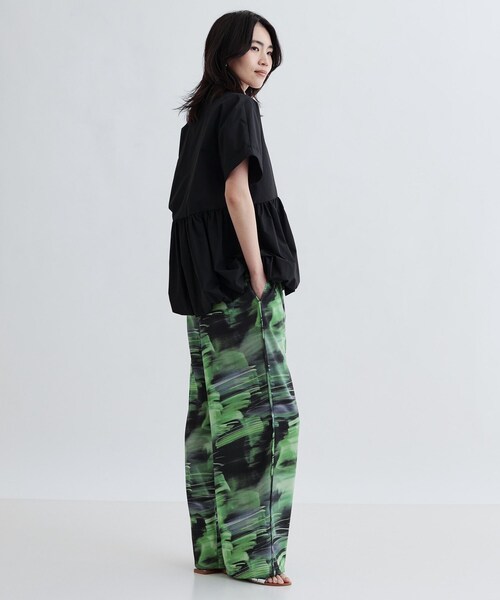 GALLEST（ギャレスト）の「バルーンペプラムハーフ袖ブラウス（シャツ/ブラウス・レディース・ブラウン系/ブラック/オレンジ系/ホワイト・38）」の22枚目の写真