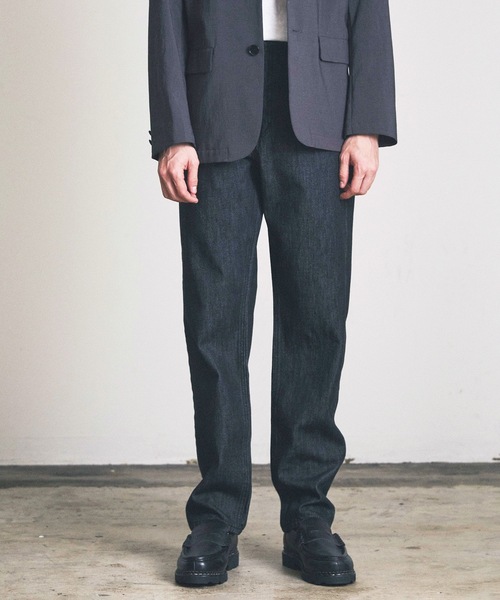 Magine（マージン）の「レギュラーテーパードデニム（デニムパンツ・メンズ・インディゴブルー/キナリ/ブラック・マルチサイズ）」の8枚目の写真
