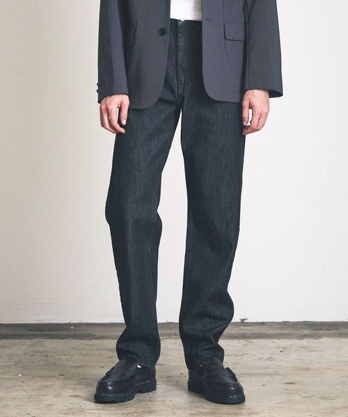 Magine（マージン）の「レギュラーテーパードデニム（デニムパンツ・メンズ・インディゴブルー/キナリ/ブラック・マルチサイズ）」の11枚目の写真