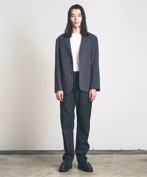 Magine（マージン）の「レギュラーテーパードデニム（デニムパンツ・メンズ・インディゴブルー/キナリ/ブラック・マルチサイズ）」の21枚目の写真