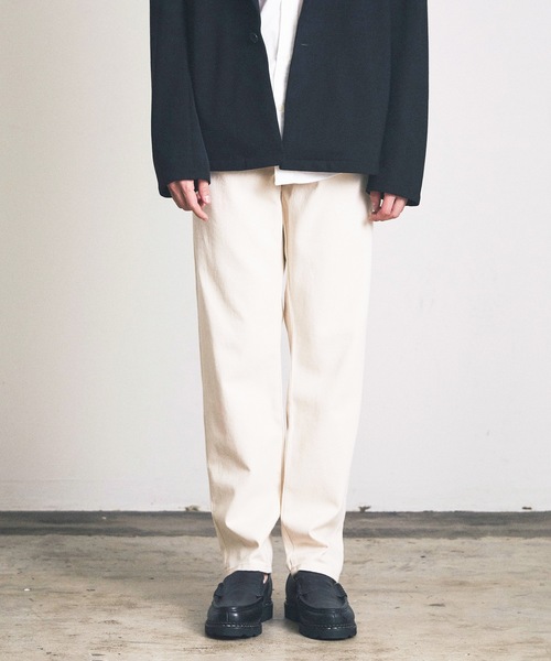 Magine（マージン）の「レギュラーテーパードデニム（デニムパンツ・メンズ・インディゴブルー/キナリ/ブラック・マルチサイズ）」の4枚目の写真