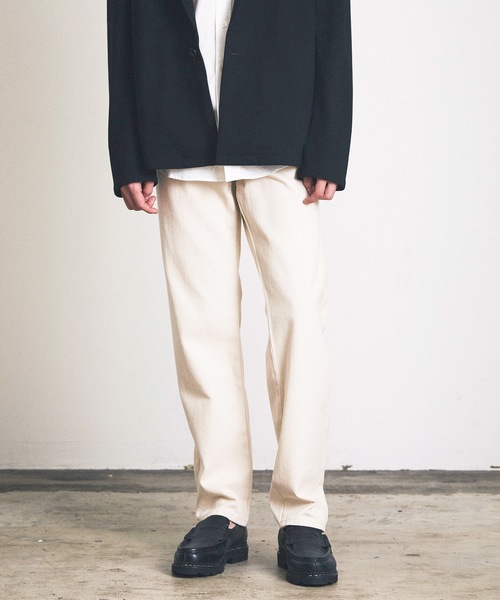 Magine（マージン）の「レギュラーテーパードデニム（デニムパンツ・メンズ・インディゴブルー/キナリ/ブラック・マルチサイズ）」の5枚目の写真