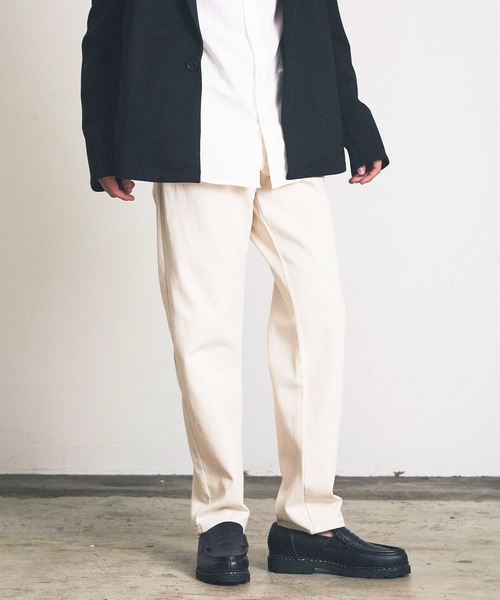 Magine（マージン）の「レギュラーテーパードデニム（デニムパンツ・メンズ・インディゴブルー/キナリ/ブラック・マルチサイズ）」の7枚目の写真