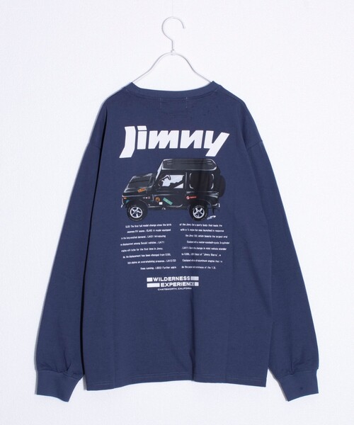 WILDERNESS EXPERIENCE（ウィルダネスエクスペリエンス）の「【WILDERNESS EXPERIENCE×JIMNY】別注バックプリント 長袖Tシャツ ロンT（Tシャツ/カットソー・メンズ・オフホワイト/インディゴブルー/ブラック・M/L）」の3枚目の写真