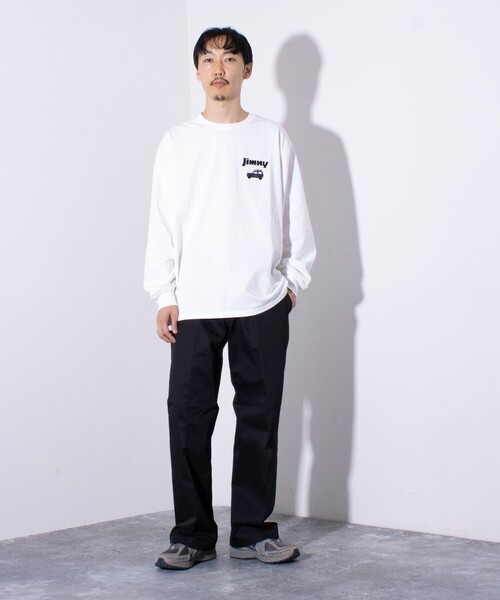 WILDERNESS EXPERIENCE（ウィルダネスエクスペリエンス）の「【WILDERNESS EXPERIENCE×JIMNY】別注バックプリント 長袖Tシャツ ロンT（Tシャツ/カットソー・メンズ・オフホワイト/インディゴブルー/ブラック・M/L）」の11枚目の写真